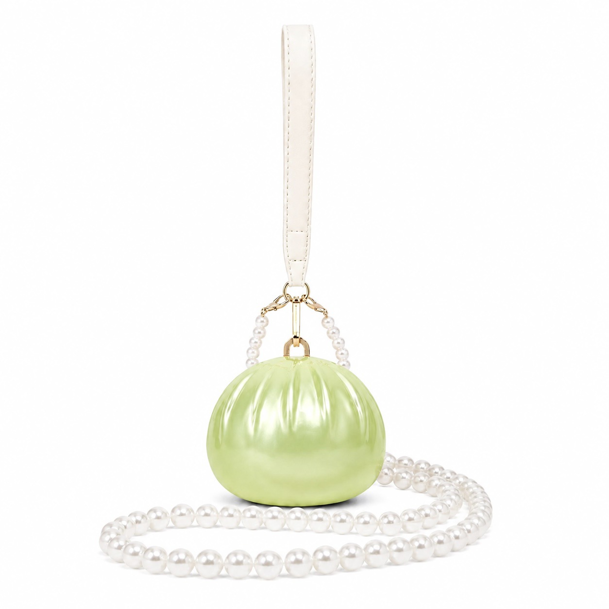 2025 New Women's Single Shoulder Crossbody Bag Irregular Shell Acrylic Bag Wedding Banquet Clutch