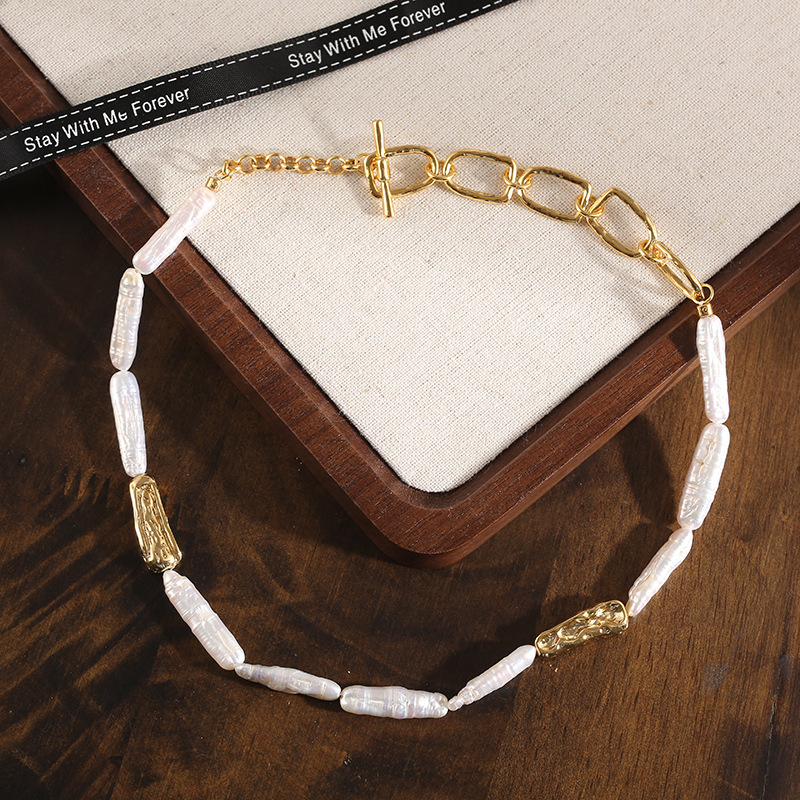 Freshwater Pearl Necklace Niche Sweater Chain Pearl Jewelry Necklace Feel