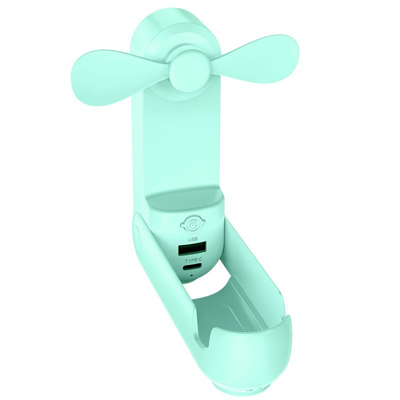 Flashlight Foldable Mini Fan 5 in 1 Handheld Fan Brushless Motor