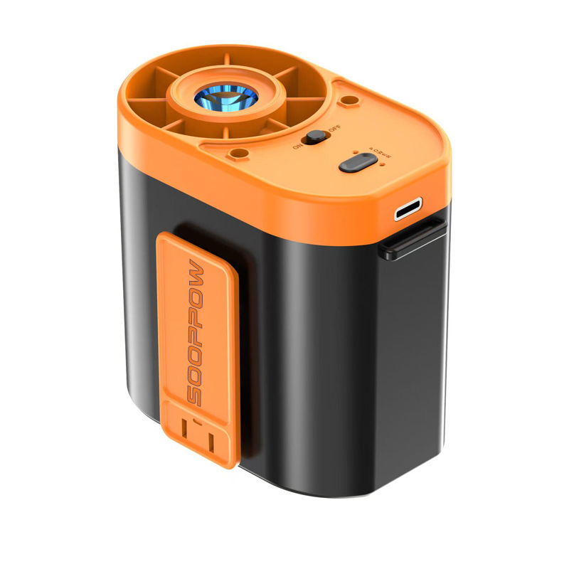 2026 New Waist Fan Air Conditioner Outdoor Work Site Cooling Portable High Wind Flashlight