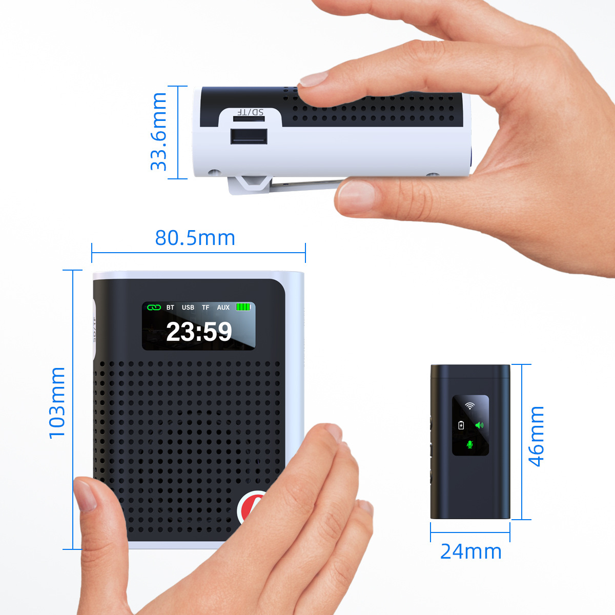Wireless Amplifier S69 New Private Mold Lavalier Bee Teacher Teacher Special Guide Speaker Anti-Howling