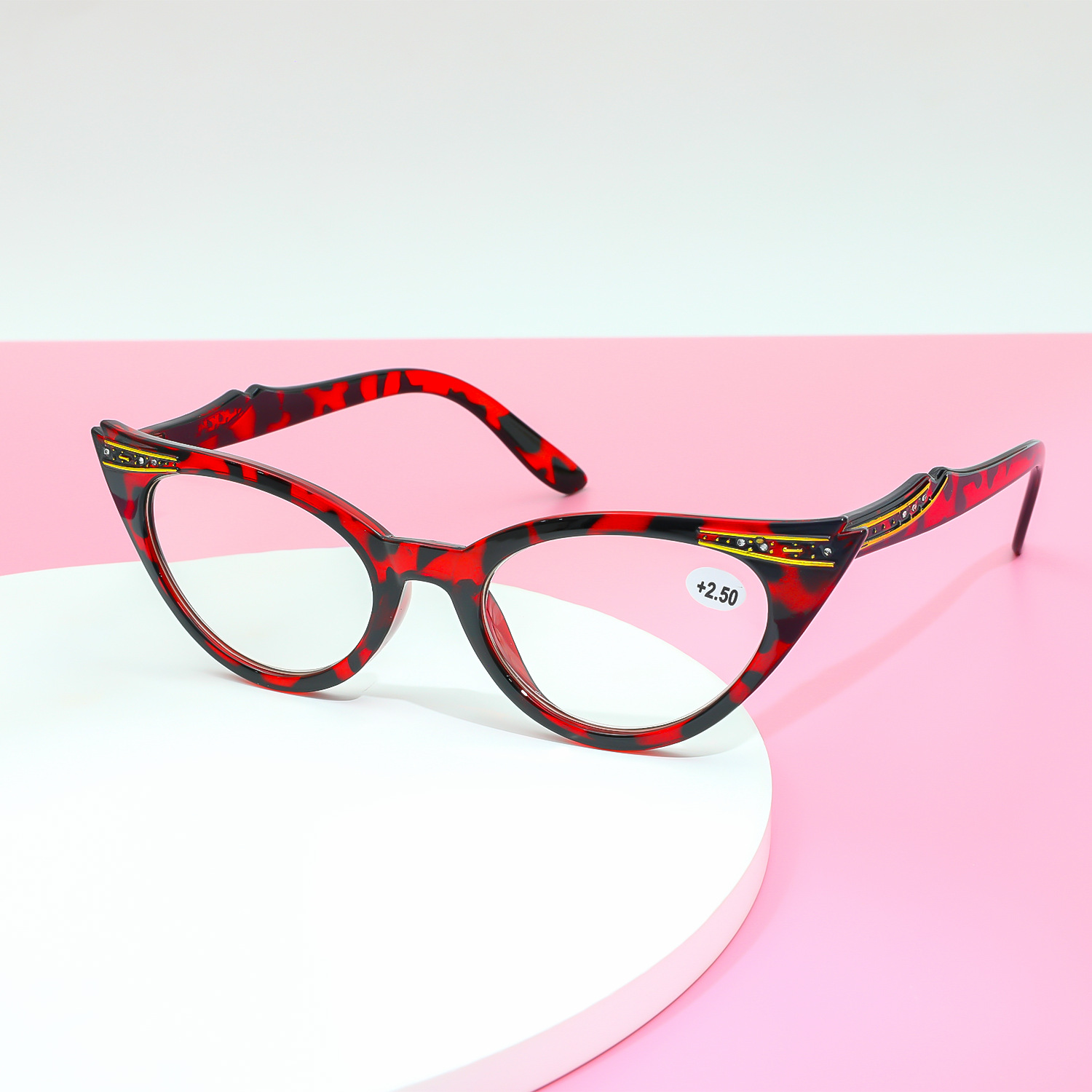 Cat Eye Reading Glasses High Definition Reading Glasses for Men and Women Middle-aged and Elderly CE 9713
