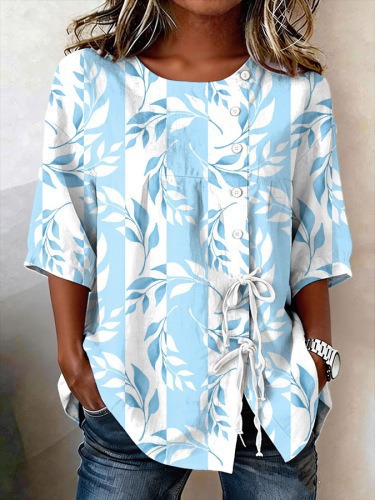 Women's Long Sleeve Shirt Printed Top Long Sleeve Women's Shirt Women's Long Sleeve Shirt Tie Shirt