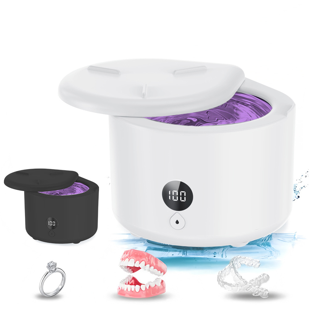 New ultrasonic retainer cleaner multifunctional home small portable UV disinfection sterilization