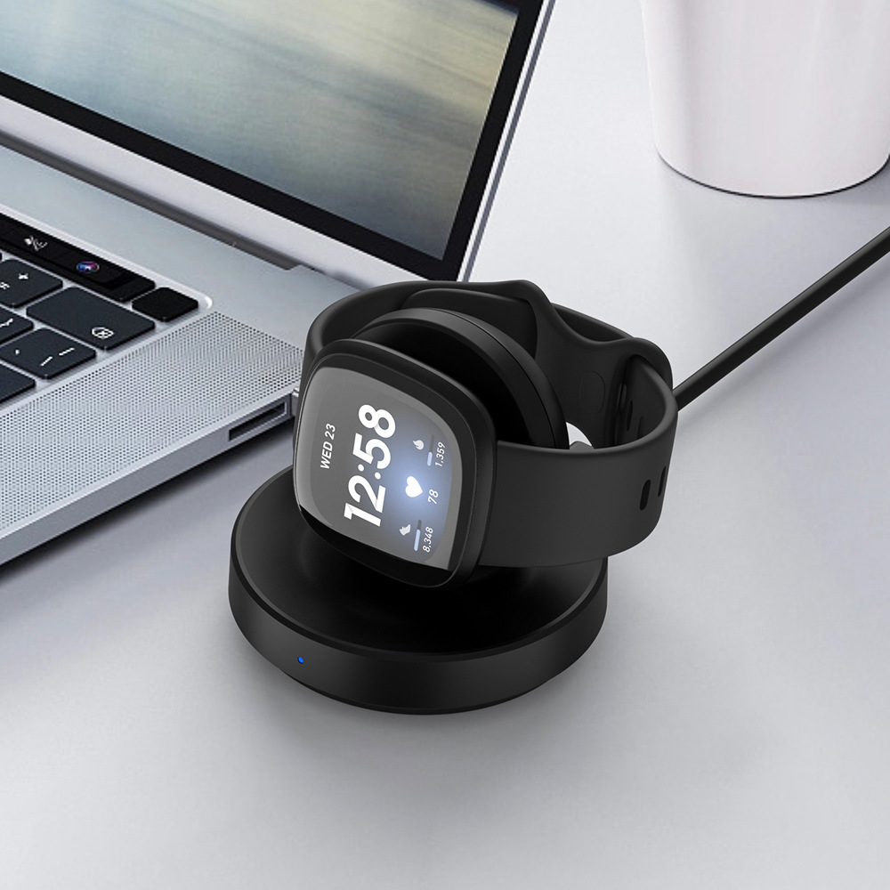 Compatible with Apple Samsung Fitbit watch wireless charging base portable compact desktop wireless charger wireless charging head