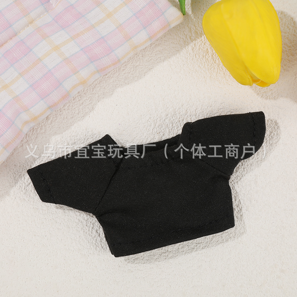 13cm 23cm Solid Color Cotton Doll T-shirt Small Top West Highland White Terrier Dog Plush Toy Clothes Retail Toy