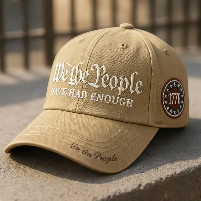 WETHEPEOPLE Embroidered Baseball Cap US Independent Station Distressed Outdoor Sun-Protective Hat Women's Visor Cap