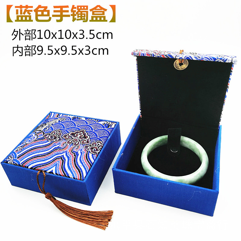 Jewelry Jade Jewelry Box Linen Tassel Hand Piece Pendant Box Jade Bracelet Box