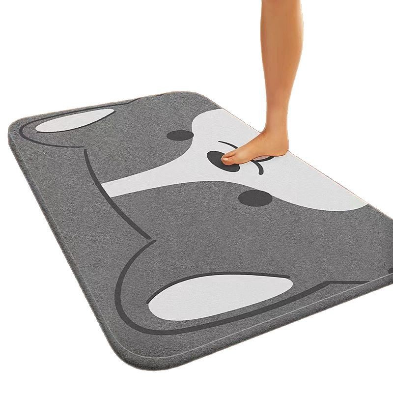 Soft diatom mud bathroom quick-drying floor mat, non-slip, fast-drying toilet door mat, home carpet