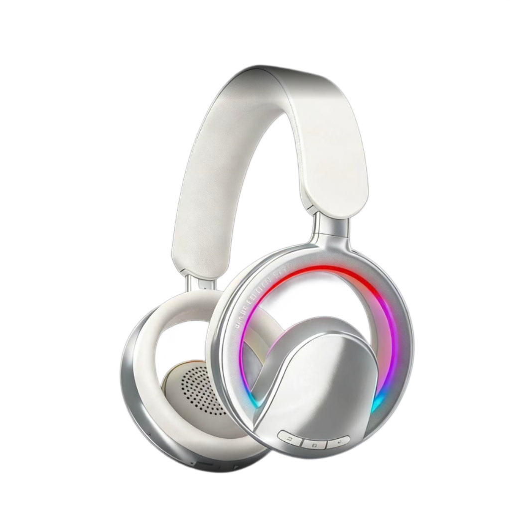 Bluedio Open-Back Over-Ear Bluetooth Headphones 40mm Dynamic Coil Gaming Wireless Light-Up Headset Heavy Bass Long Battery