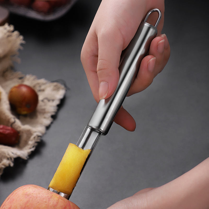 Stainless steel red date pitter hawthorn apple corer seed remover core extractor fruit core remover tool