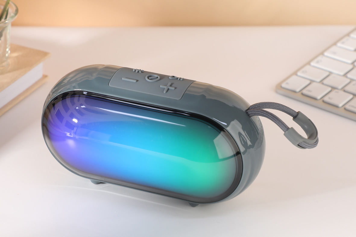 TG692 Pill-Shaped Color Light Large Battery Bluetooth Wireless Radio Speaker Rechargeable Portable Gift Speaker