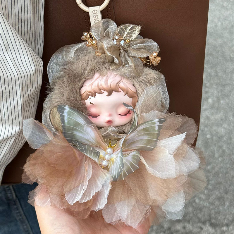 Only doll clothes] Suitable for SP Light Garden series vinyl doll clothes Mumu hair ornament flower skirt butterfly set