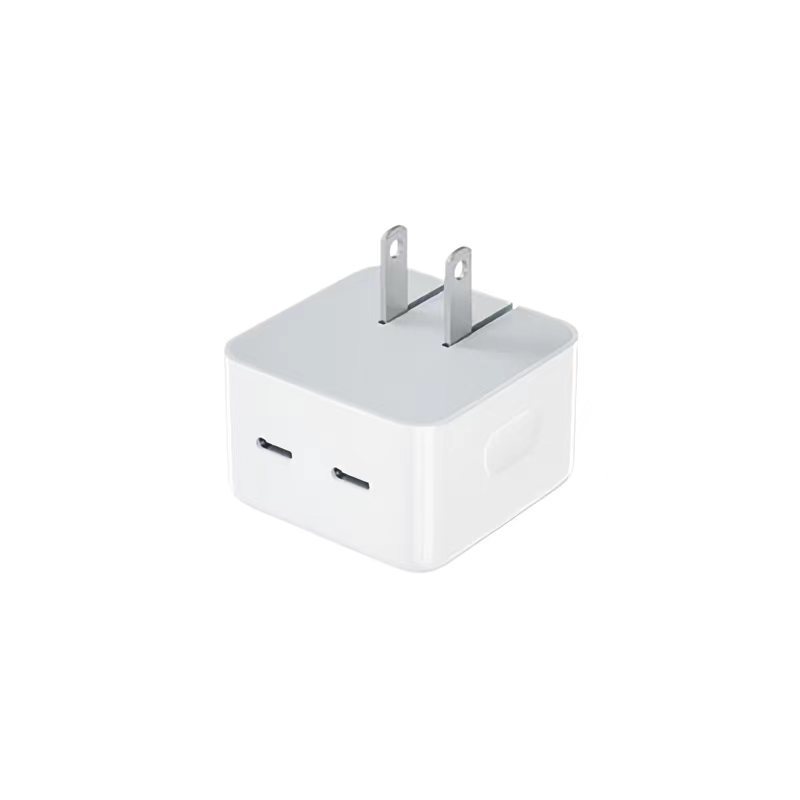 Applicable to Apple 35W dual-port charger mobile phone PD charging head dual-C fast charging head European standard British standard power bank