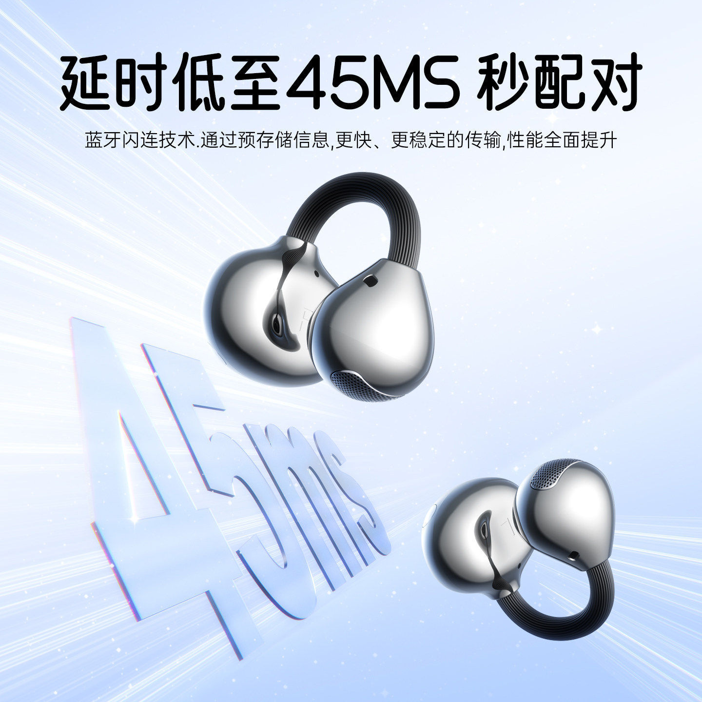 Private Mold M173 Clip-on Bluetooth Earphones 2026 High Sound Quality Low Latency Wireless Earphones