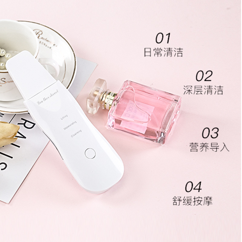 Ultrasonic Negative Ion Skin Scraper Pore Cleaner Beauty Instrument Face Blackhead Removal Tool