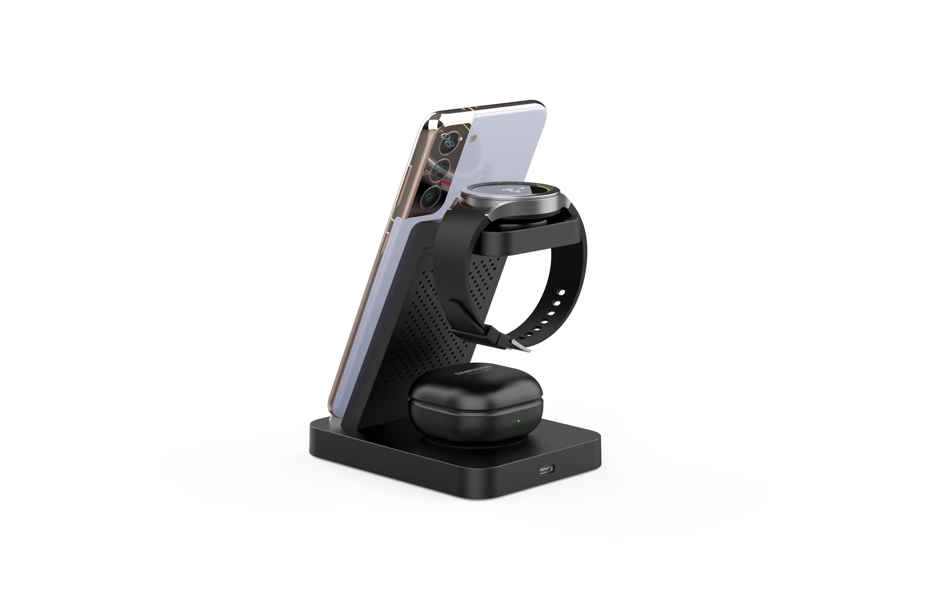 3-in-1 Wireless Charger Stand Suitable for i Samsung Apple Watch Phone Charging Universal