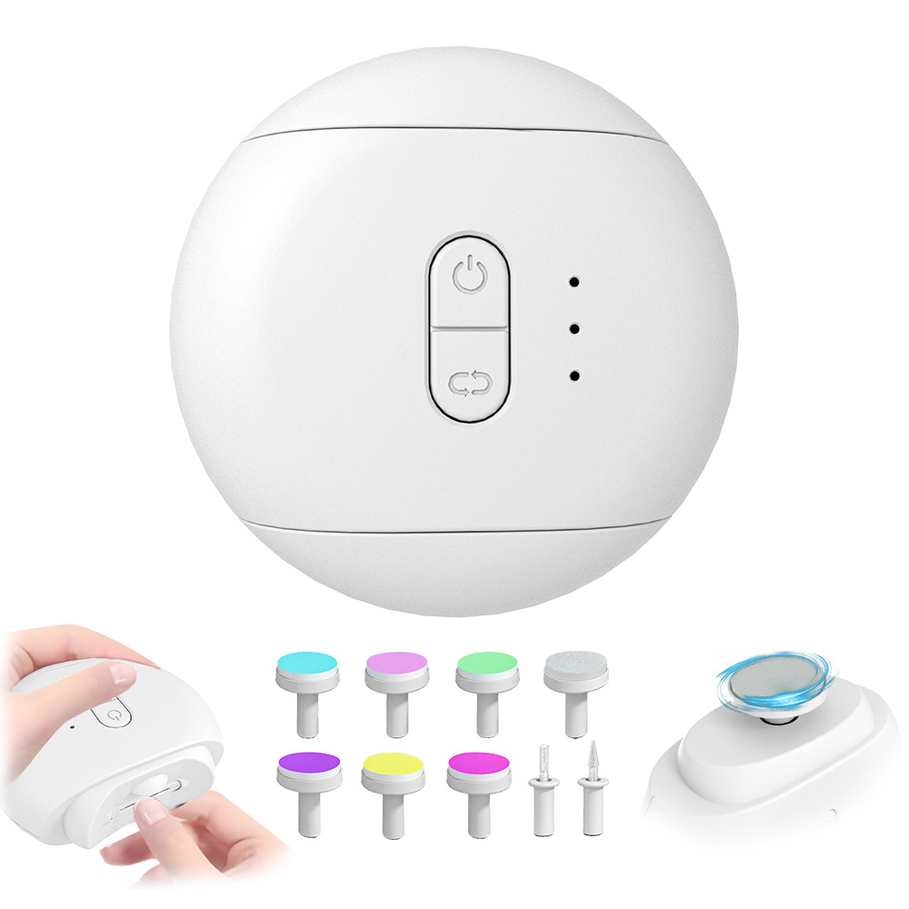 New Two-in-One Magnetic Suction Baby Nail Clipper Electric Nail File Home Anti-Splash Automatic Nail Grinder