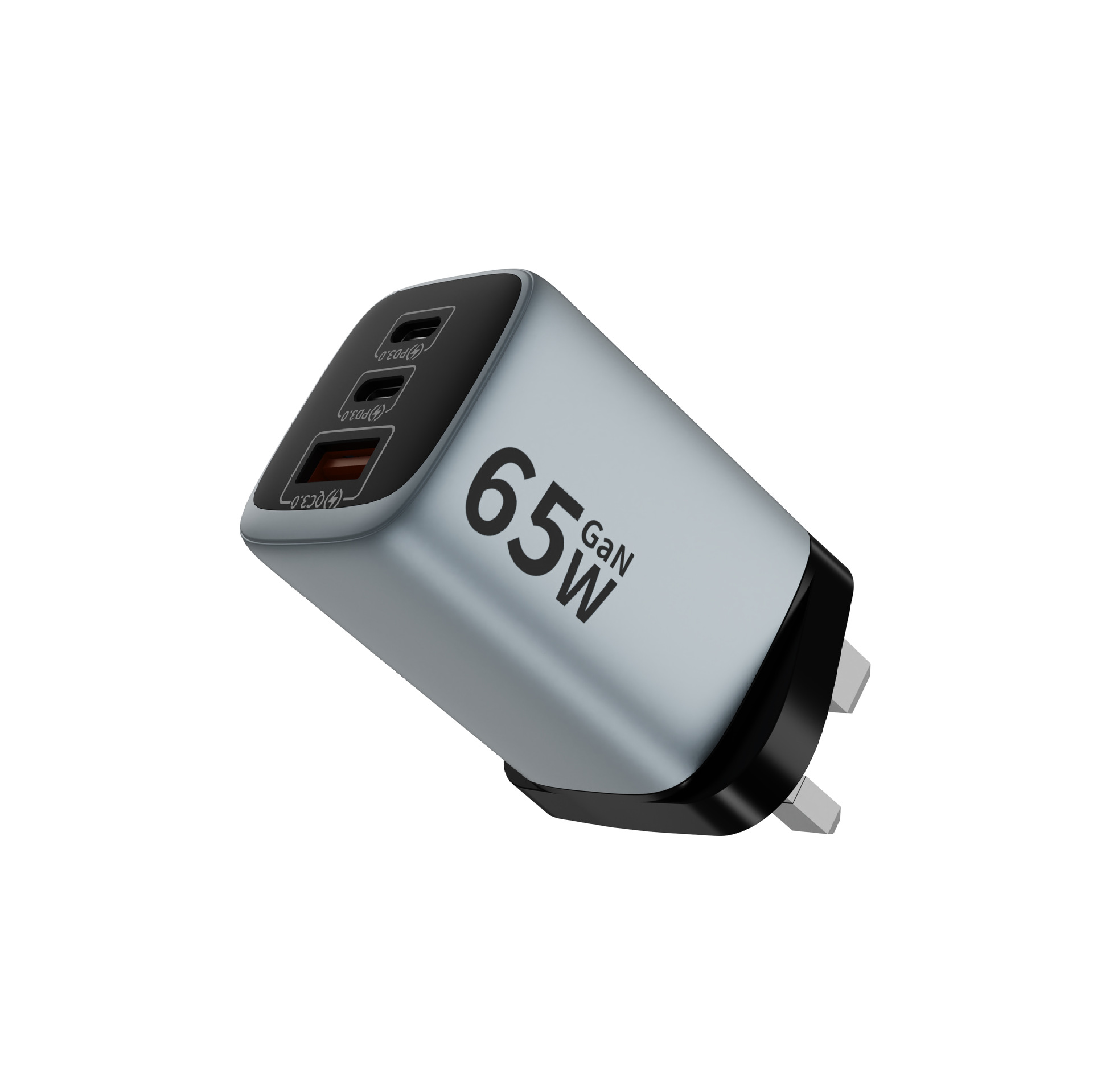 65W GaN charger PD fast charging, suitable for Apple iPhone 17 Pro, Xiaomi, Samsung, Huawei phones