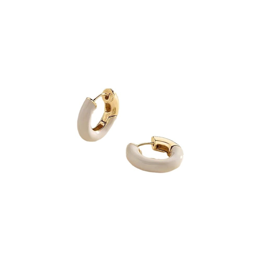 New Enamel Earrings Niche Drip Oil Milad Agatha Rio Series Ear Accessories