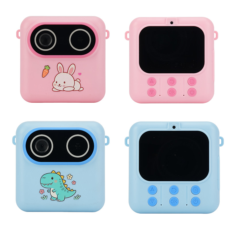 New Kids Instant Print Camera Mini Cartoon Toy Camera Multilingual Thermal Paper