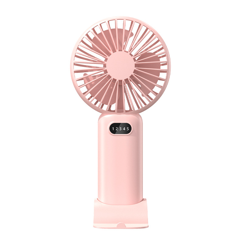 Mini handheld fan usb charging portable student small fan desktop stand strong wind electric fan