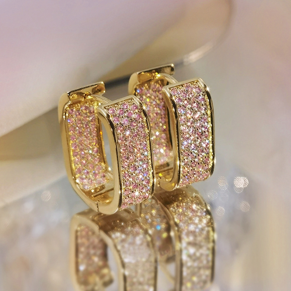 Cao Shi Micro-Set Zircon Ear Cuff Young Women's Earring Jewelry