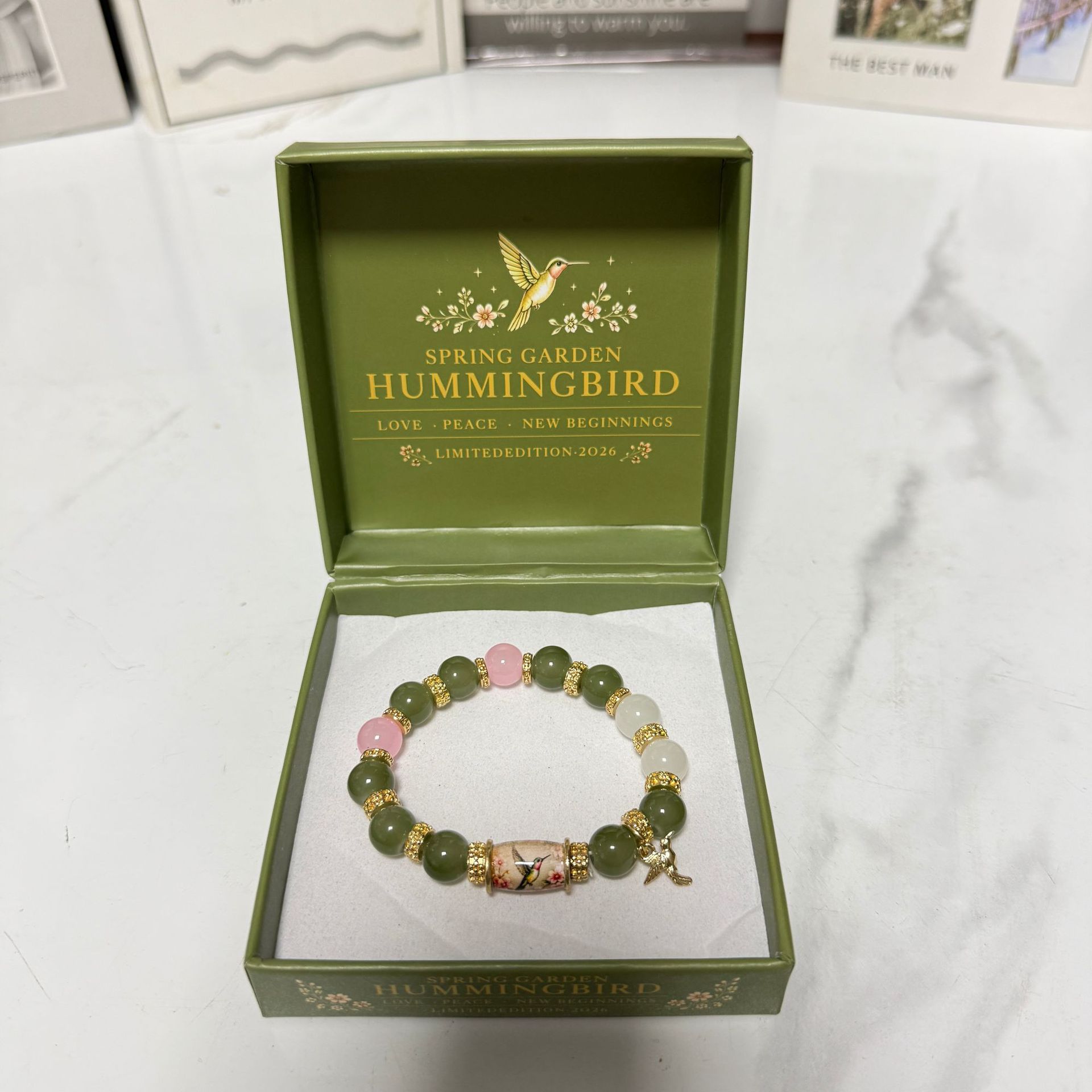 2026 Independent Station SHEIN Handmade Beaded Elastic Lucky Bracelet for Men and Women