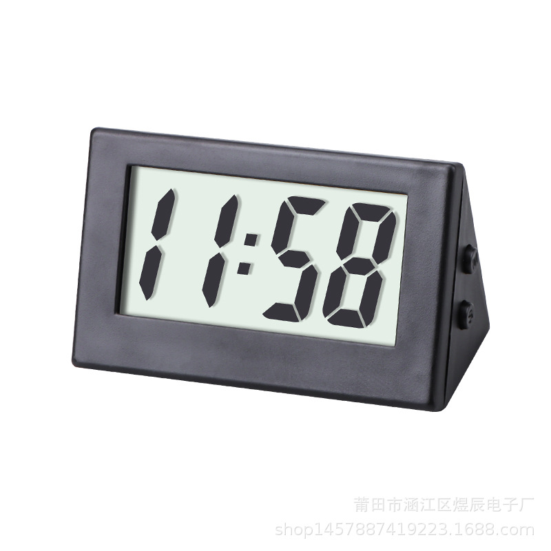 Simple Mini Electronic Watch Student Portable Triangle Clock Exam Postgraduate Entrance Exam Silent Small Watch Compact