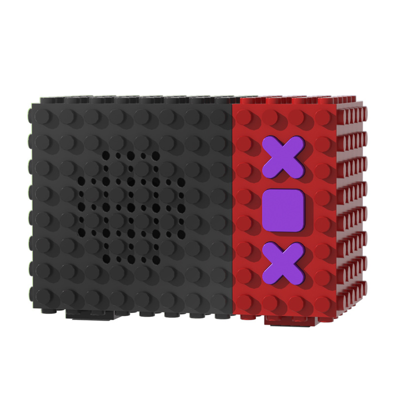 New building block Bluetooth speaker mini small sound loud matching Lego toy children companion gift gift