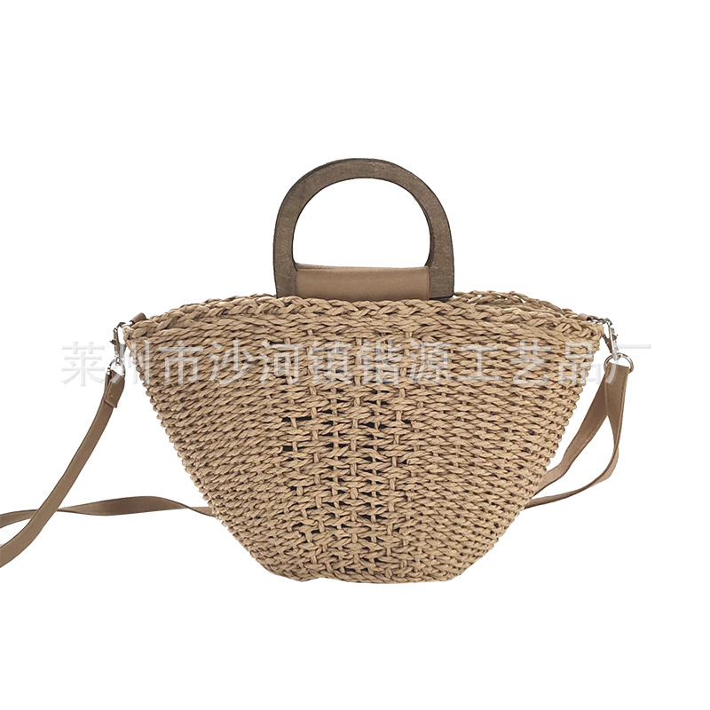 New summer girl pastoral style woven bag handbag straw woven single shoulder crossbody bag