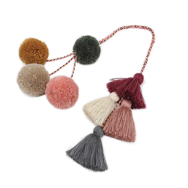 Bohemian Tassel Pendant DIY Handwoven Hanging Decoration Ethnic Style Bag Keychain Pendant