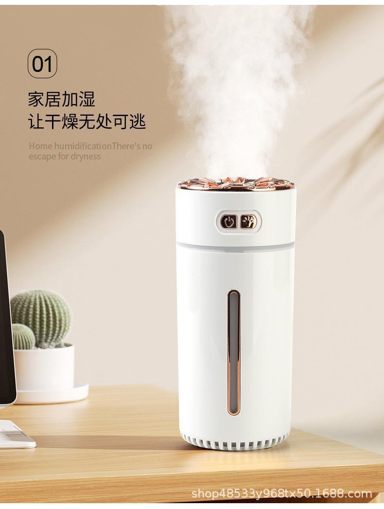 Smart Car Humidifier Air Purifier Aromatherapy Essential Oil Car Odor Removal Auto Atmosphere Light