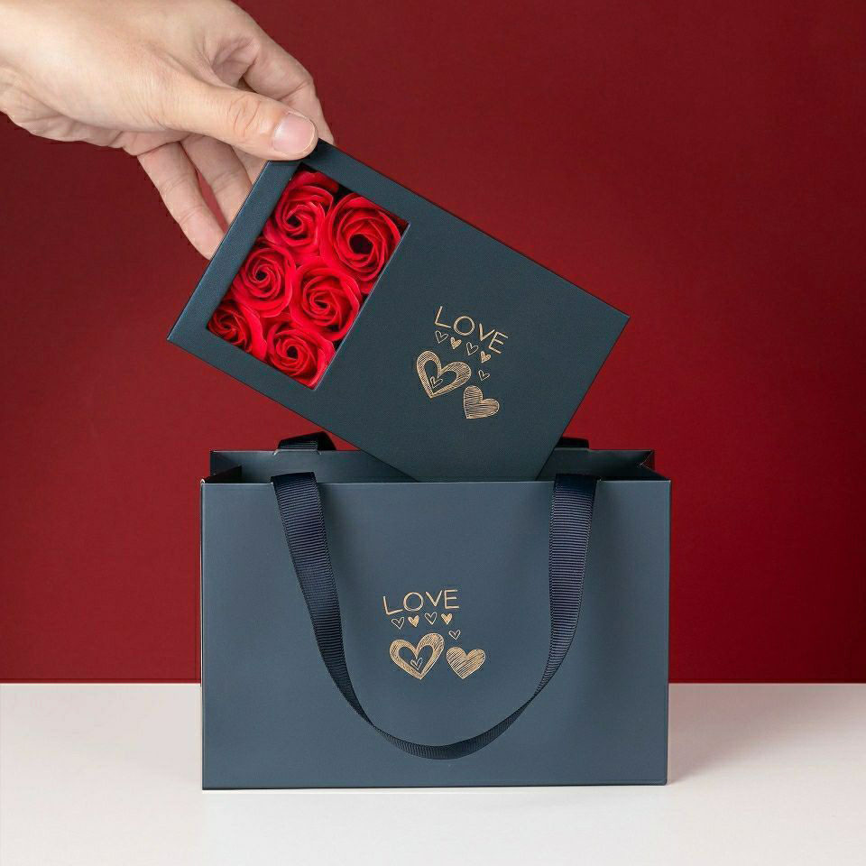 Accessories rose gift box six-pack necklace box bracelet box ring box holiday gift candy box