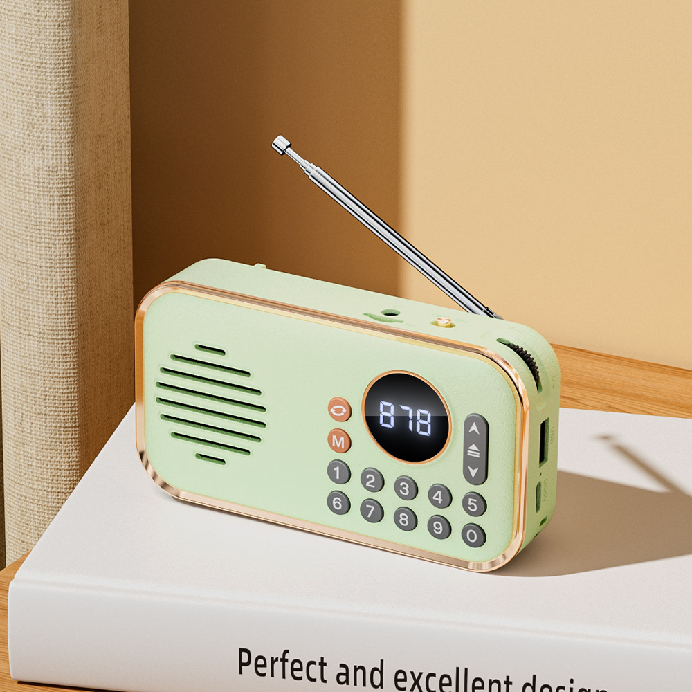 New Elderly Radio Bluetooth Speaker Card Slot U Disk Portable Music Broadcast Walkman Bluetooth Speaker