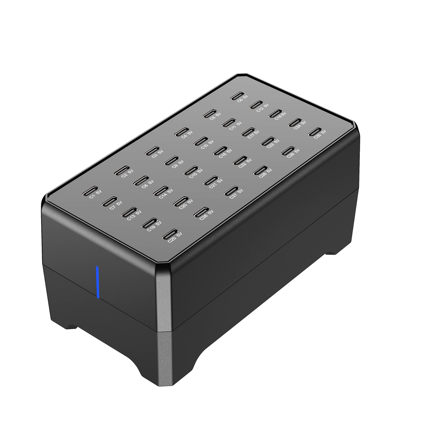 New Multi-Port High-Power Fast Charging Desktop Charging Station 30-Port USB Multi-Device Fast Charging Power Strip