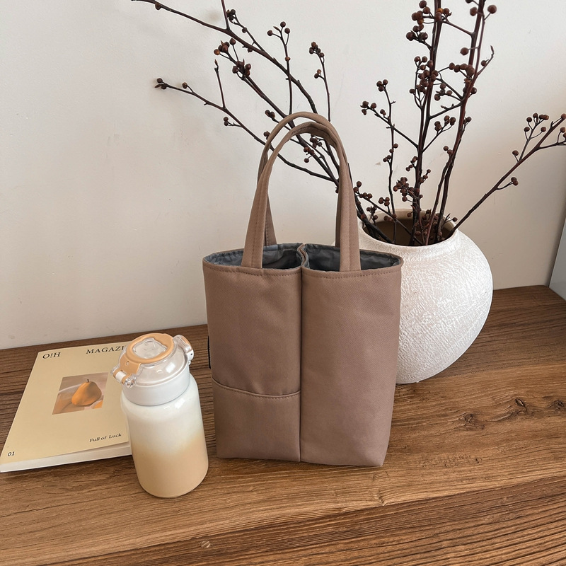 Simple Casual Canvas Bag Women 2025 New Large Capacity Handbag Niche Shoulder Commute Tote Bag