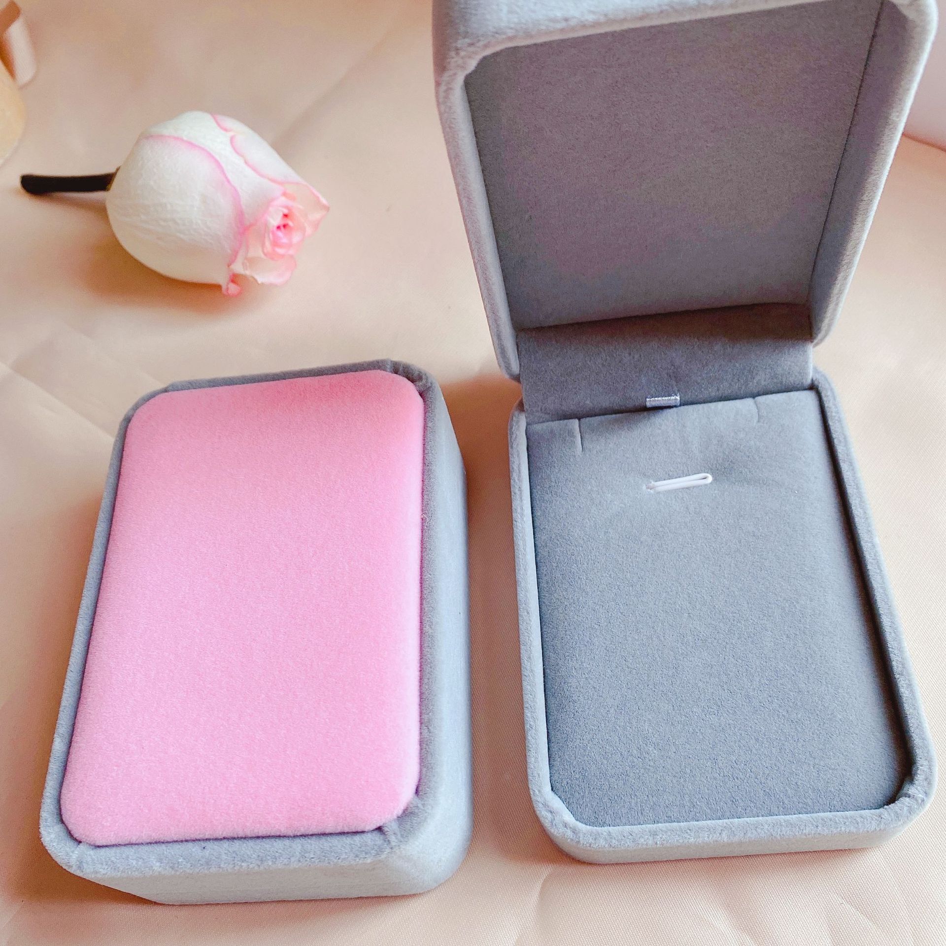 Pearl bracelet necklace box velvet box jewelry birthday gift gift box