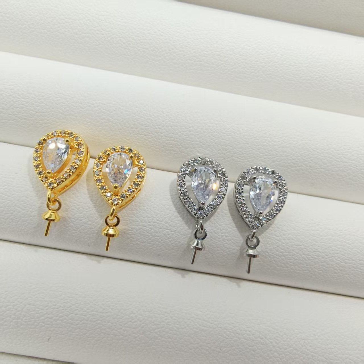 金色托（不含珠） · P1356水滴