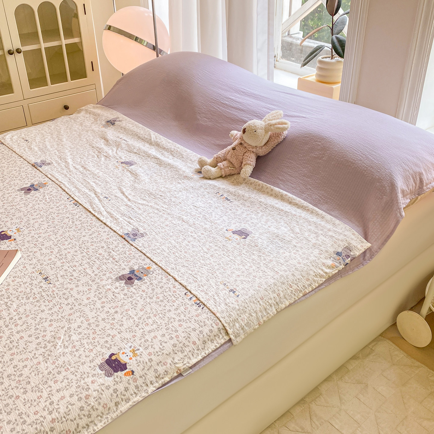 2026 new double-layer gauze hotel anti-dirt sleeping bag travel bed sheet quilt cover portable four-piece set reusable