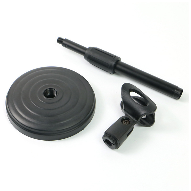 【LGD】Desktop Adjustable Microphone Stand Live Streaming Video Host Portable Stable Round Base