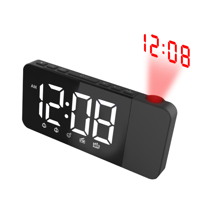 Projection Alarm Clock Radio Clock LED Digital Clock Phone Charging Desk Clock Simple Digital Clock