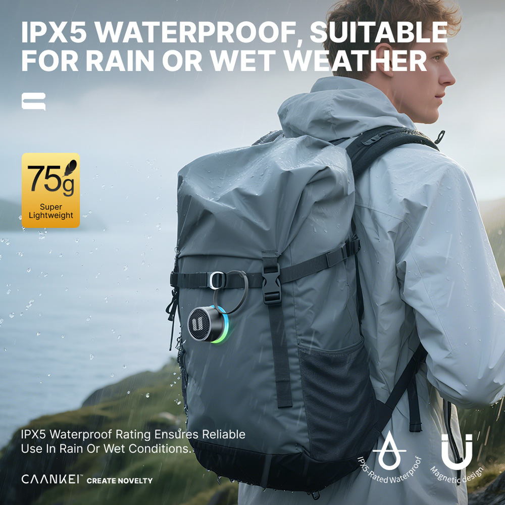 New magnetic waterproof Bluetooth small speaker portable outdoor cycling camping portable mini Bluetooth speaker