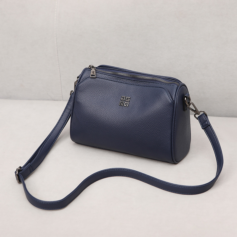 Women's bag 2026 new genuine leather texture single shoulder crossbody bag soft leather middle-aged mother's bag underarm bag