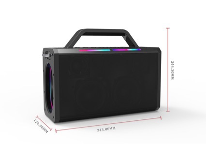 SODLK Sound Laike 200W New King Kong Third Generation Subwoofer Bluetooth Speaker High-Power Outdoor K-Song Speaker
