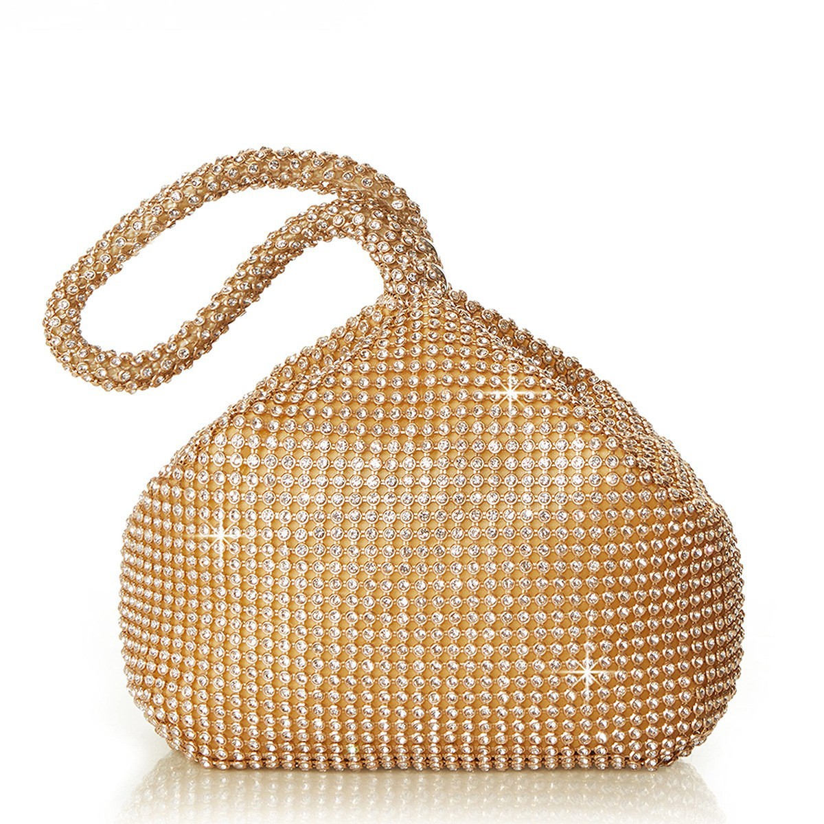 Large Mine Bag Evening Bag Pure Handmade Rhinestone Evening Bag Clutch Banquet Bag Women's Handbag Diamond Bag