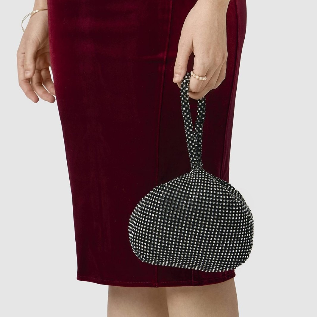 Large Mine Bag Evening Bag Pure Handmade Rhinestone Evening Bag Clutch Banquet Bag Women's Handbag Diamond Bag