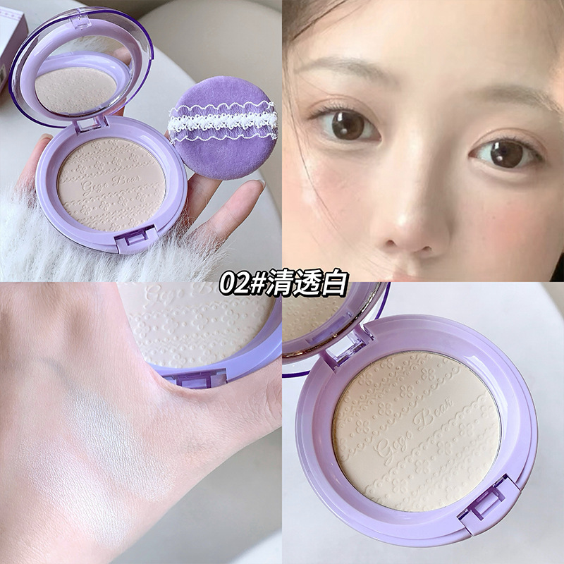 Gegebear Natural Clear Setting Powder Blush Highlight Long-lasting Concealer Matte Loose Powder Makeup