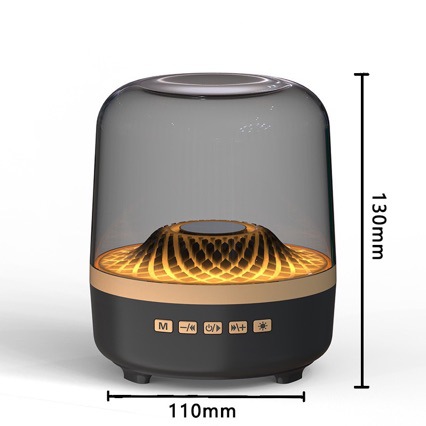 Huaqiangbei 2025 new desktop subwoofer琉璃5 generation Bluetooth audio black gold collector's edition speaker