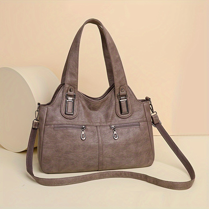 2026 new PU mom bag elderly women's crossbody bag single-shoulder bag mother-in-law large capacity women's bag gift for mother-in-law bag